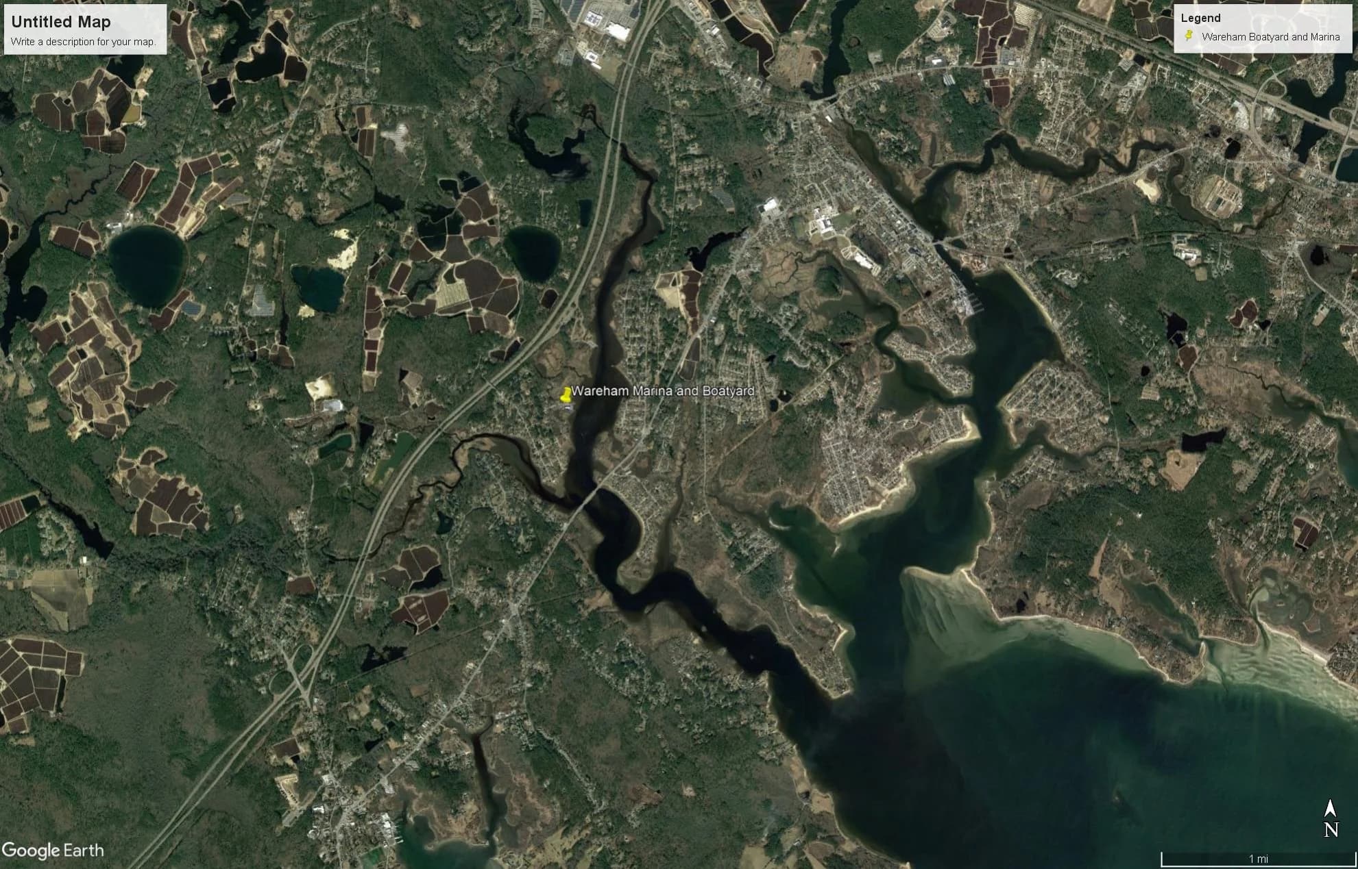 Wareham Marina on the Weweantic River